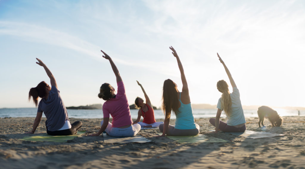 Yin Yoga Teacher Training on the beach in Tofino